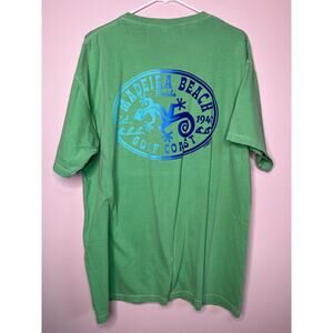 Madeira Beach Florida Gulf Coast Kelly Green Tourist Beach Vacation Shirt XL